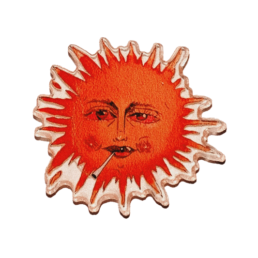 Blazed Sun Acrylic Pin